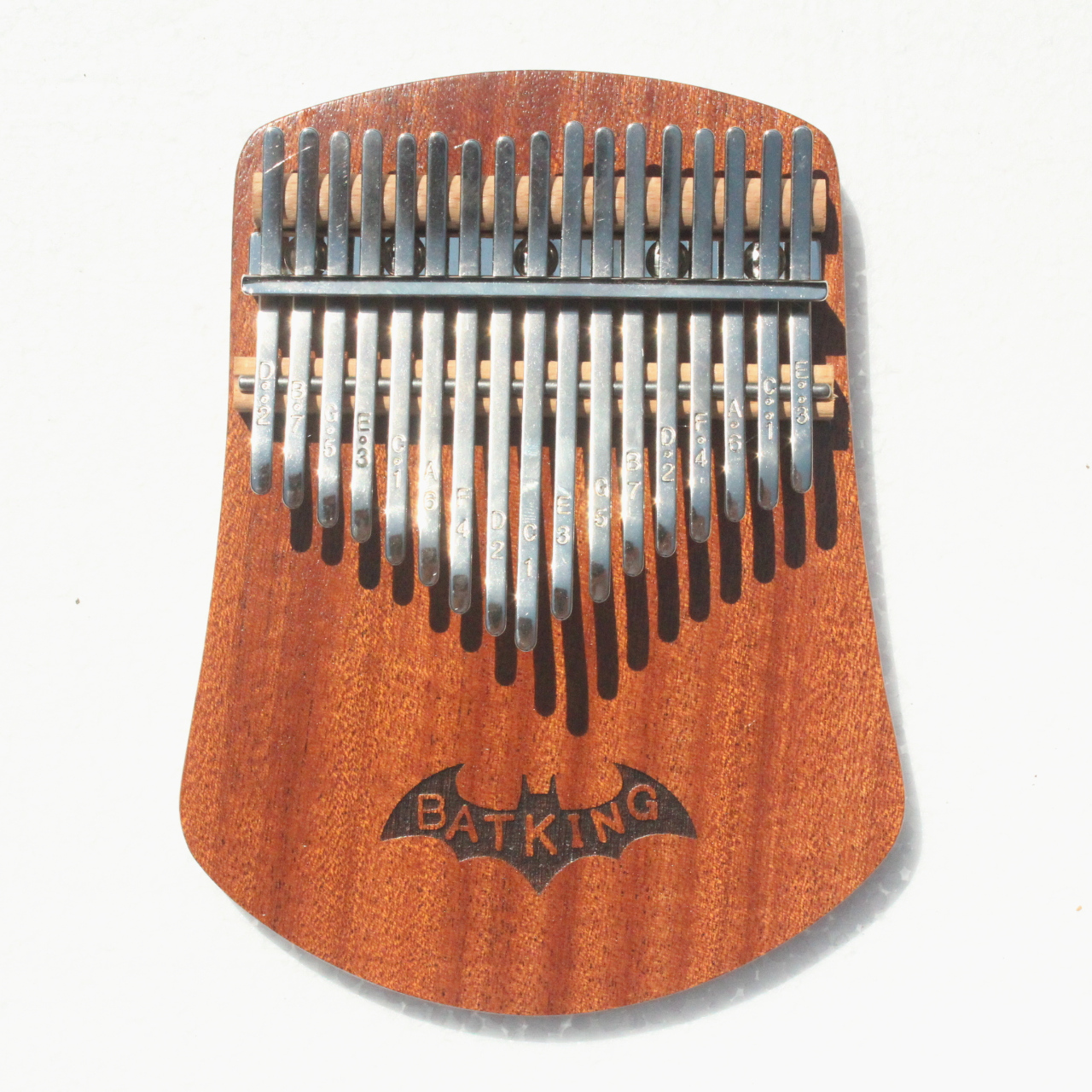 17 Keys Kalimba Thumb Piano Solid Sapele Body With Learning Book Tune Hammer Cloth Bag Sticker Bilingual Instruction(KB01)