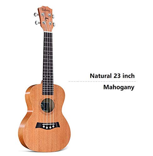 Ukulele Solid Top Mahogany With Ukulele Accessories With Gig Bag Strap Nylon String Electric Tuner Picks(UN21  23 26)