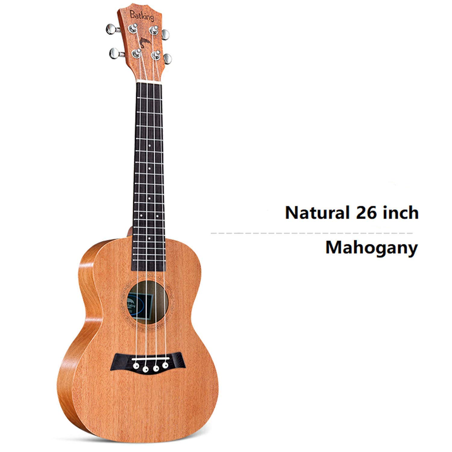 Ukulele Solid Top Mahogany With Ukulele Accessories With Gig Bag Strap Nylon String Electric Tuner Picks(UN21  23 26)