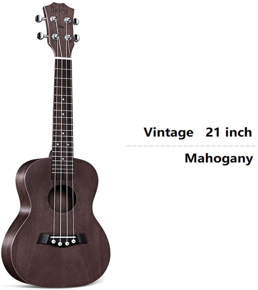 Ukulele Solid Top Mahogany With Ukulele Accessories With Gig Bag Strap Nylon String Electric Tuner Picks(UB21 23 26)