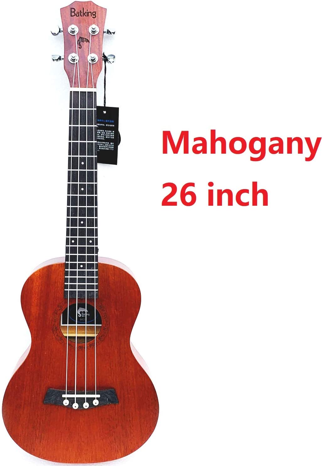 Ukulele Solid Top Mahogany With Ukulele Accessories With Gig Bag Strap Nylon String Electric Tuner Picks(UR21 23 26)