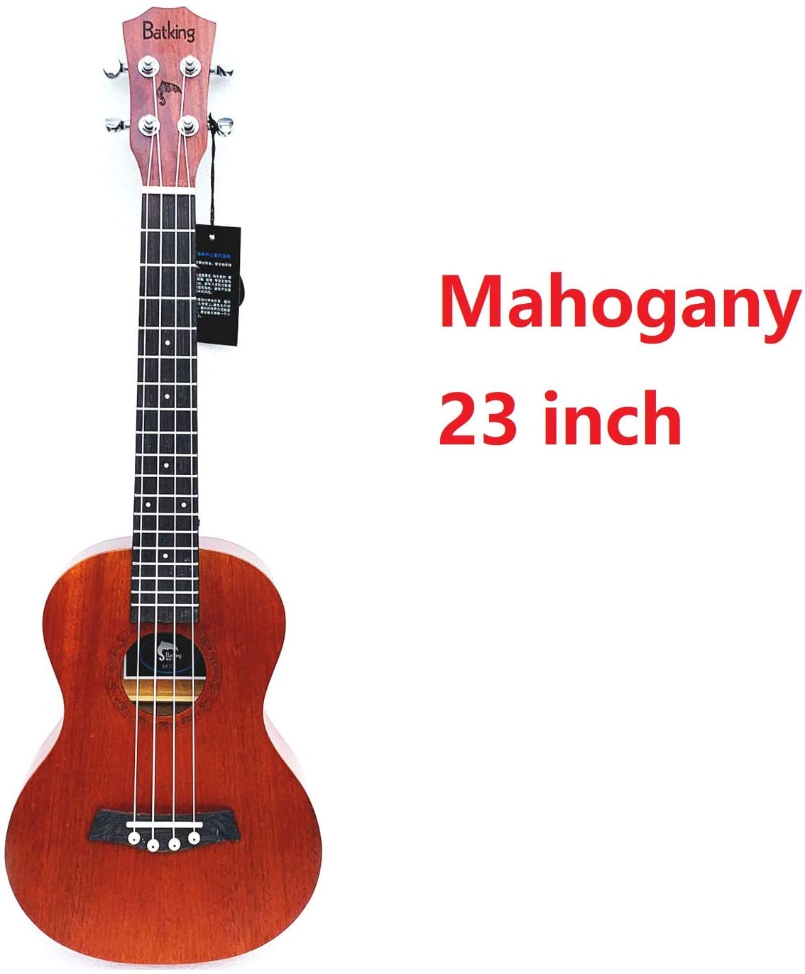 Ukulele Solid Top Mahogany With Ukulele Accessories With Gig Bag Strap Nylon String Electric Tuner Picks(UR21 23 26)