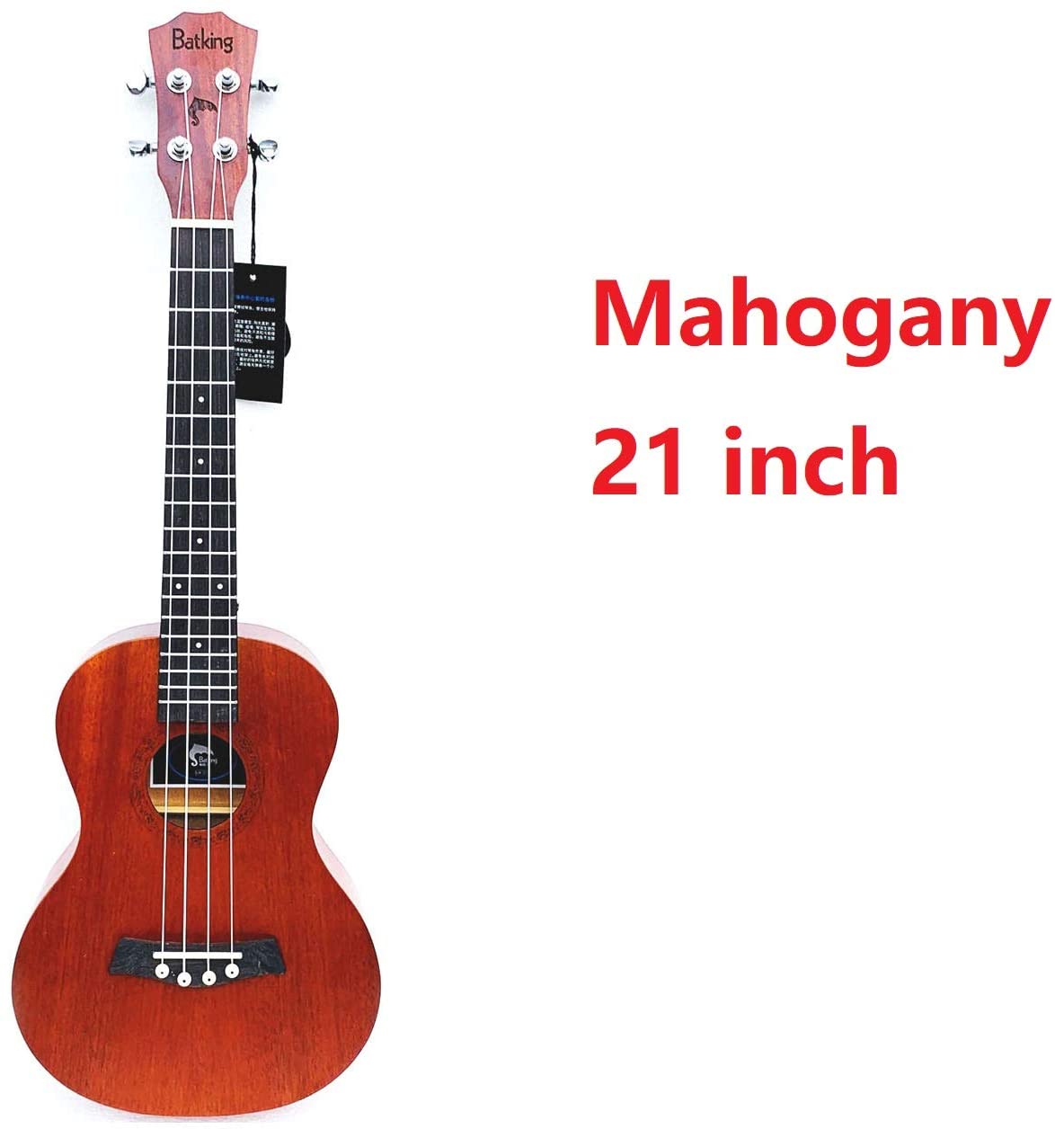 Ukulele Solid Top Mahogany With Ukulele Accessories With Gig Bag Strap Nylon String Electric Tuner Picks(UR21 23 26)