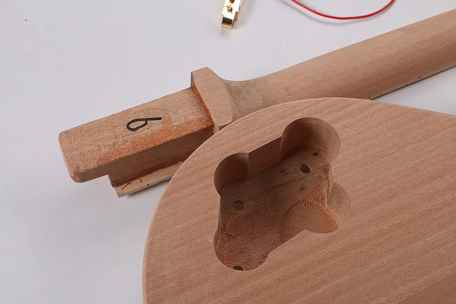 Project DIY Electric Guitar Kit With Quilted Maple Top By CNC(GK06)