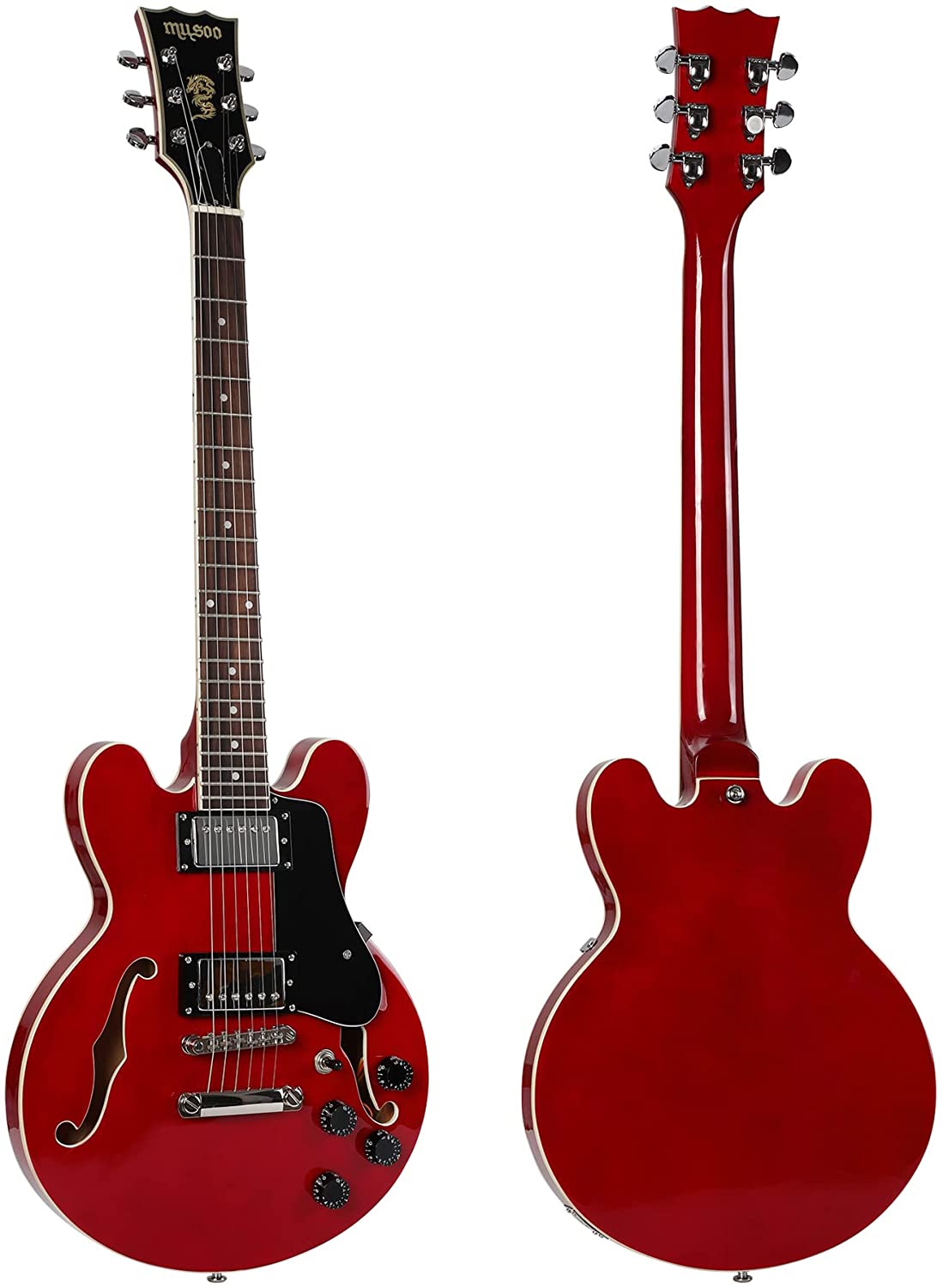 Batking 335 style Jazz Electric Guitar Red Small(EJ01)