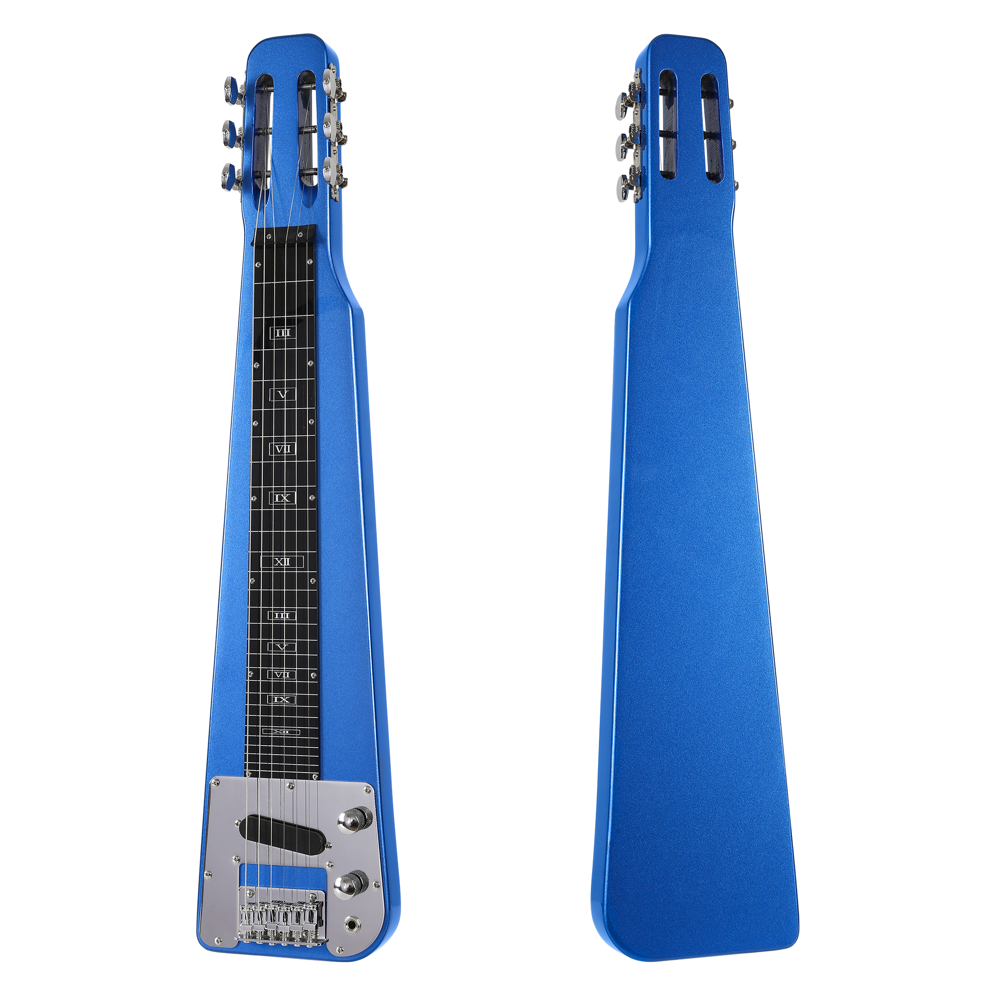 6 STRING ELECTRIC LAP STEEL GUITAR IN BLUE COLOR(LAP04)