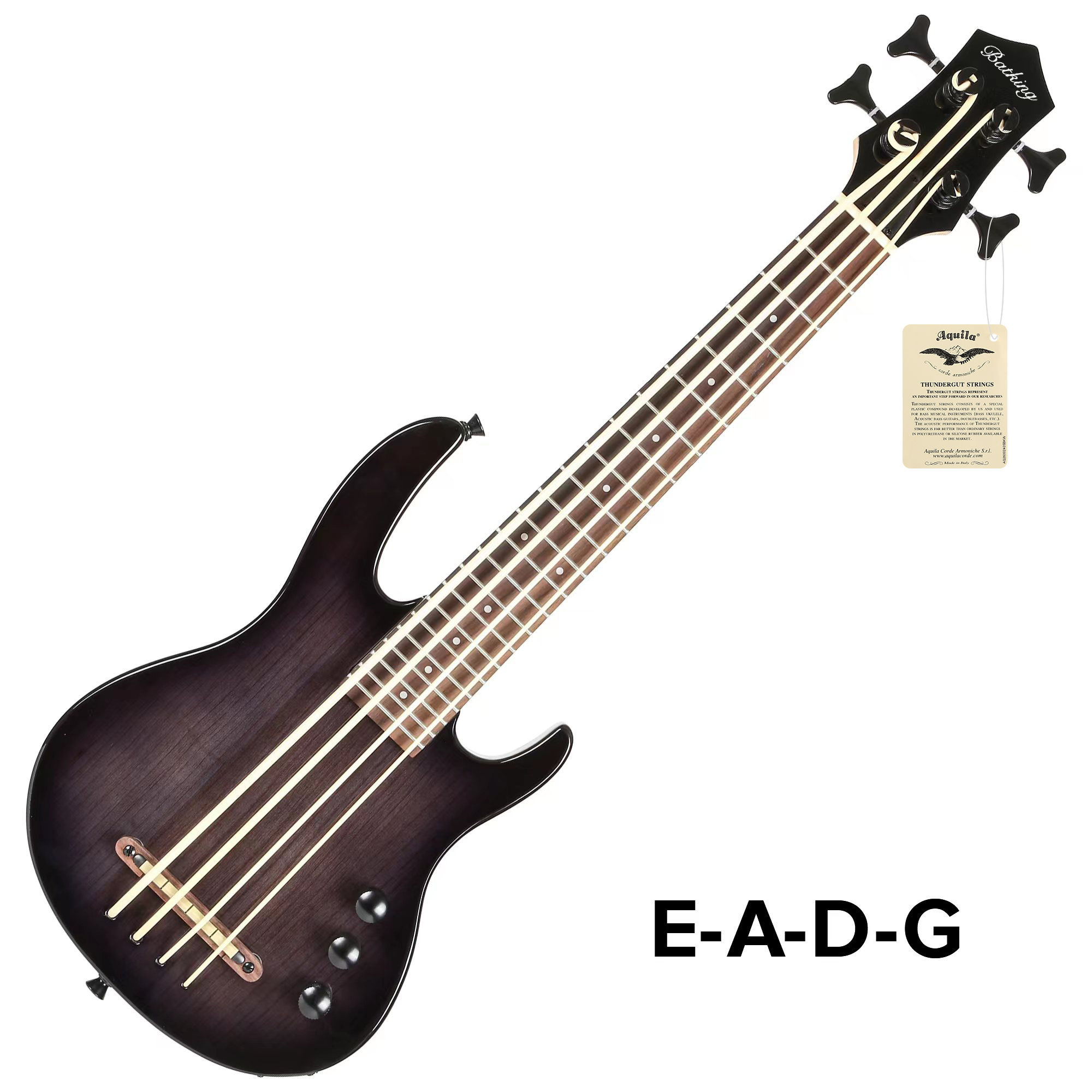 Batking Ukulele bass fretted Electric Uku bass with Gig bag(UBB 04)