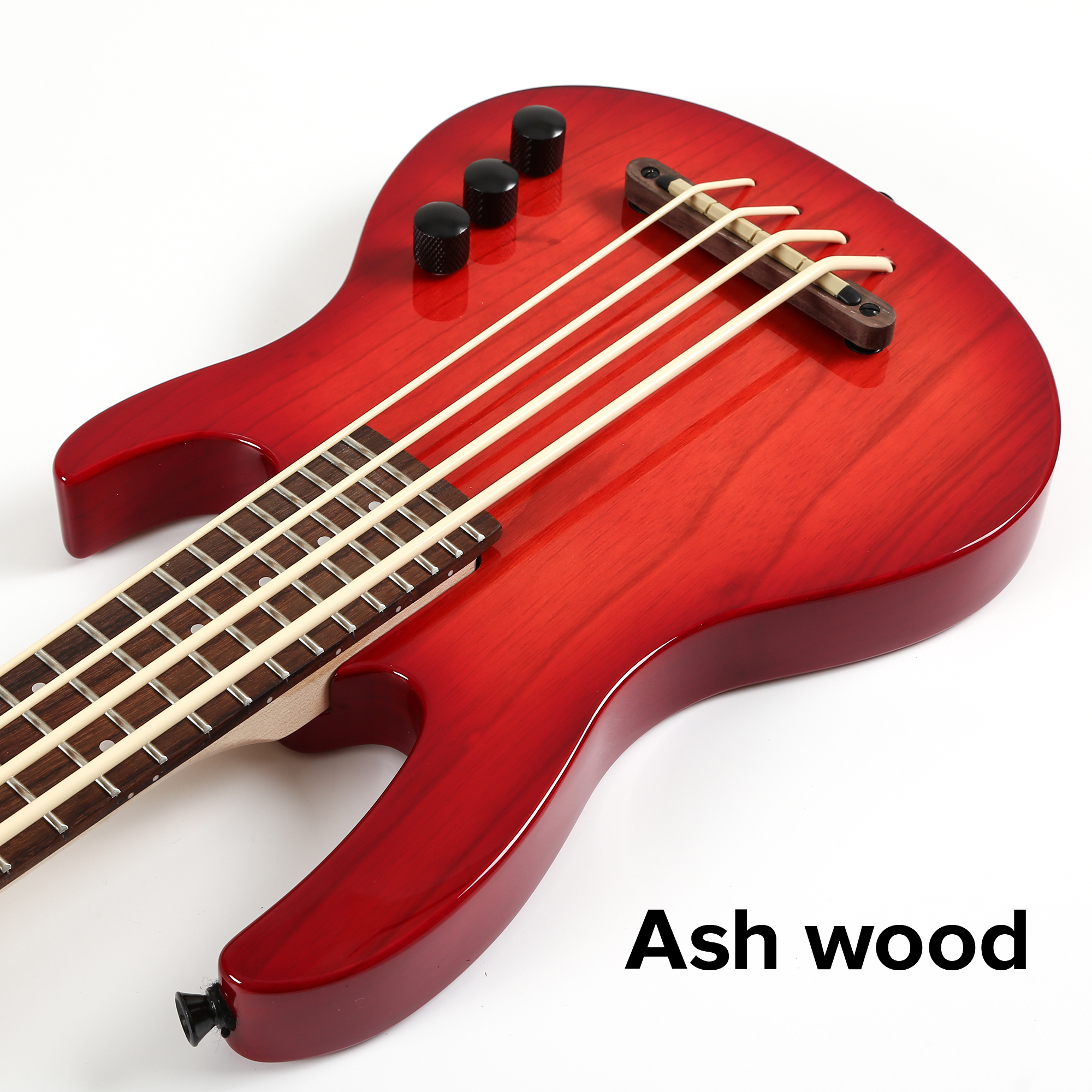 MiNi 4string ukulele electric bass with red color(UBR 04)