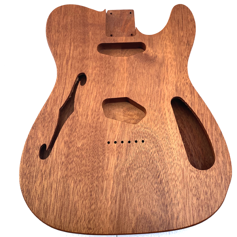 TL thinline style mahogany wood electric body in Nitro paint(BD012)