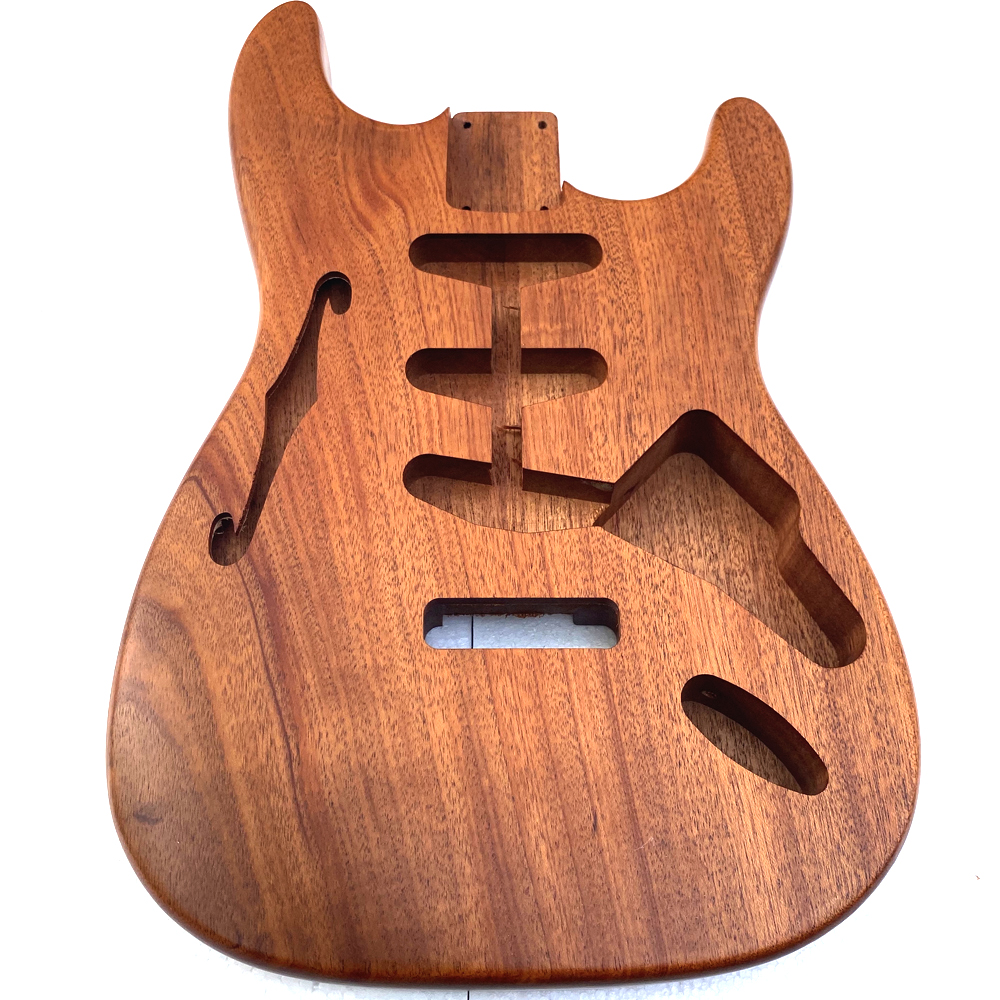 ST thinline style mahogany wood electric body in nitro painting (BD011)