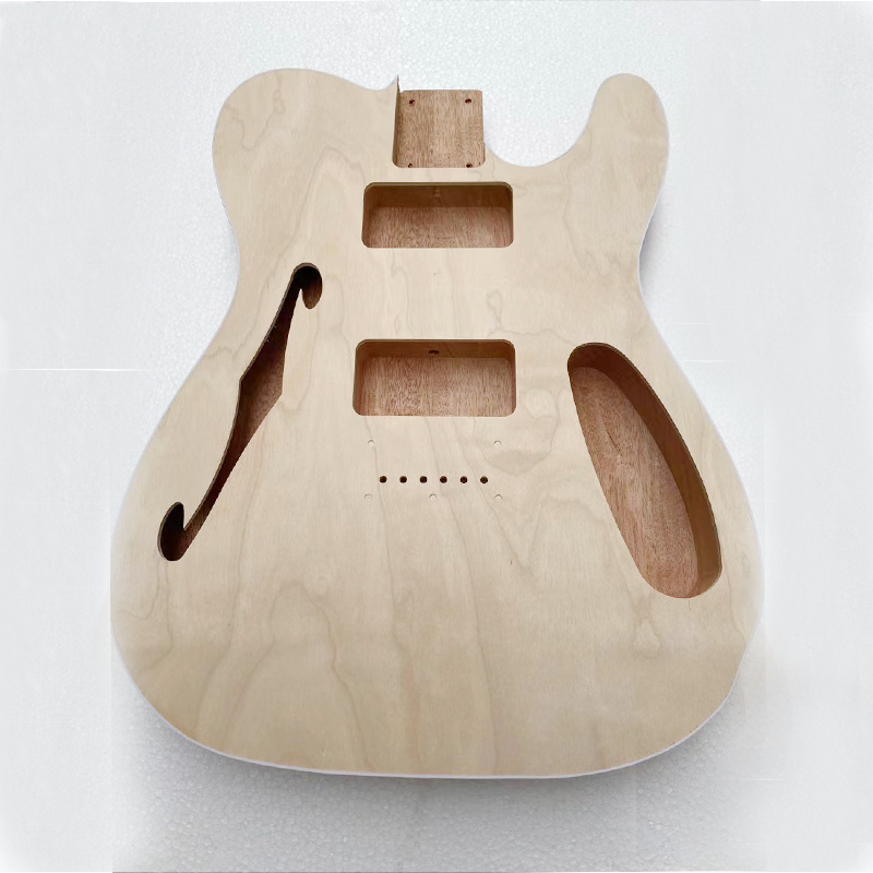 Musoo brand electric guitar unfinish thinline body (BD005)