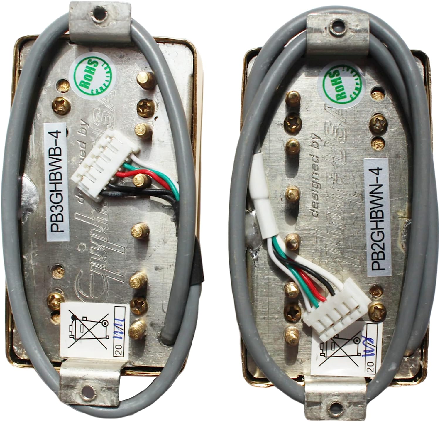 Probucker N and B Pickups with pro Wiring Harness Pots w 3way Switches for EPI(PB2GHBW)