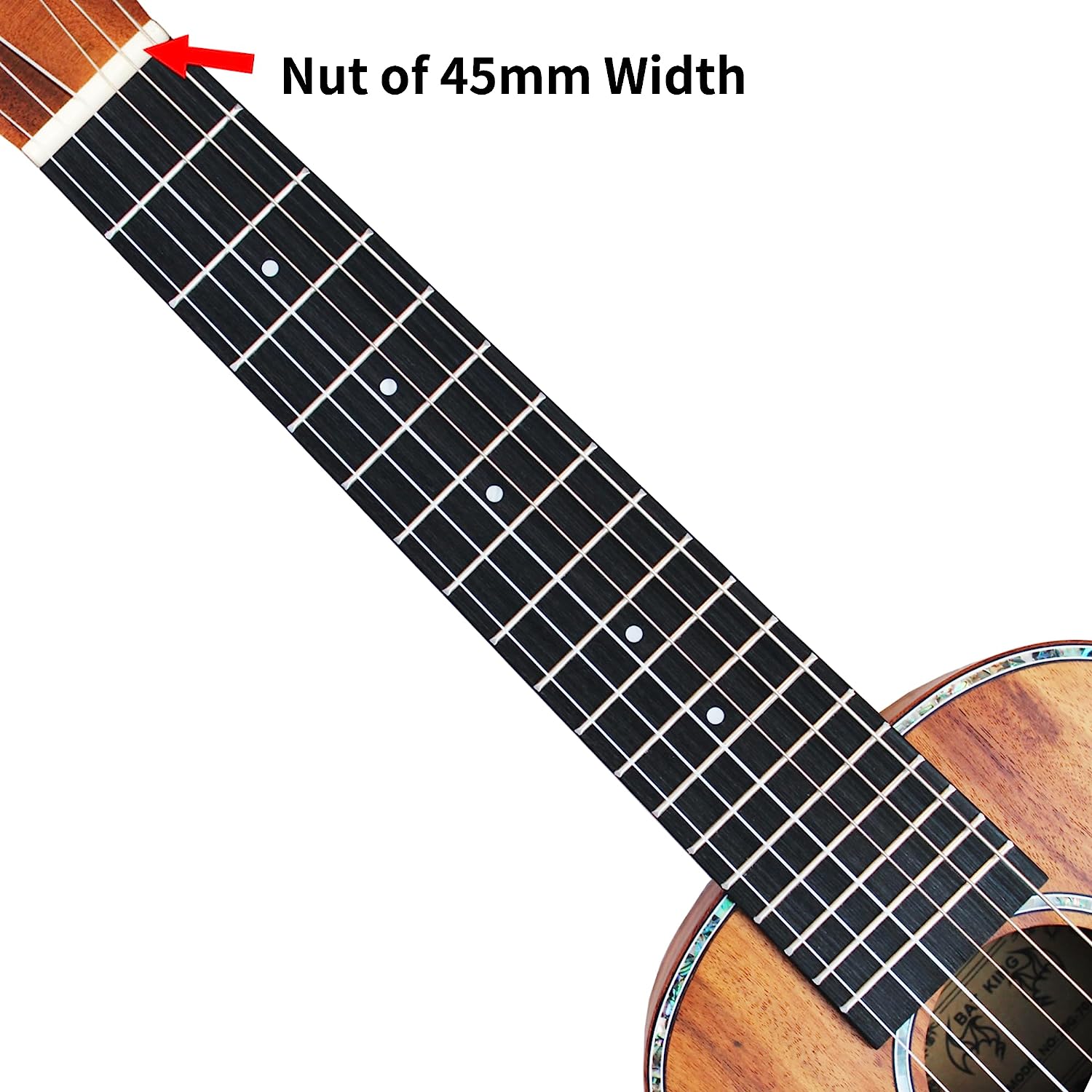 Batking Guitalele Left Hand 28 inch Acoustic 6 Strings Electric Guitar Ukulele Small Travel Classical Guitarlele Acacia KOA Wood Satin Finish For Adults Kids Beginners with EQ Gig Bag(UKG01 L)