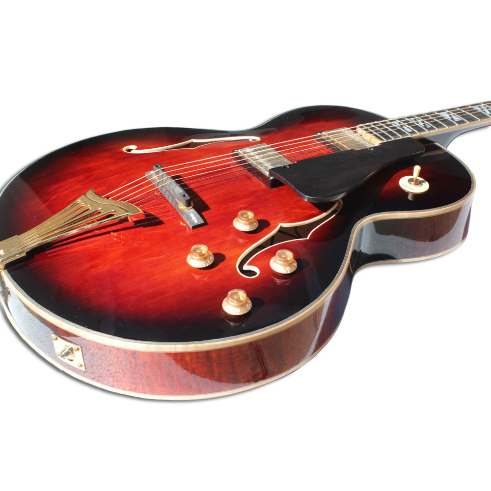 Batking AAA Hand Carved Super 400 Archtop Jazz Guitar With Hard Case (AT06)