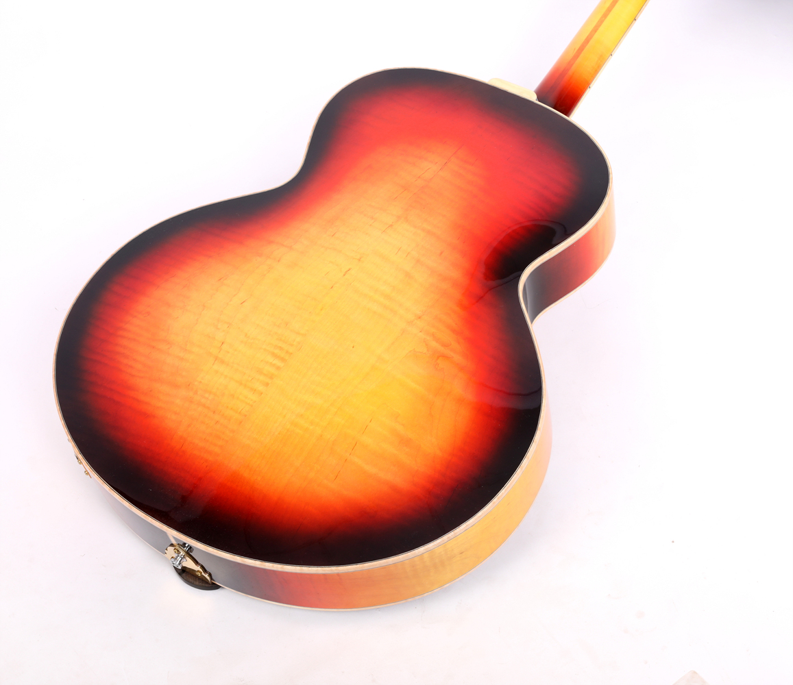 Batking 18 AAA Hand Carved Archtop Jazz Guitar In Sunburst (AT05)