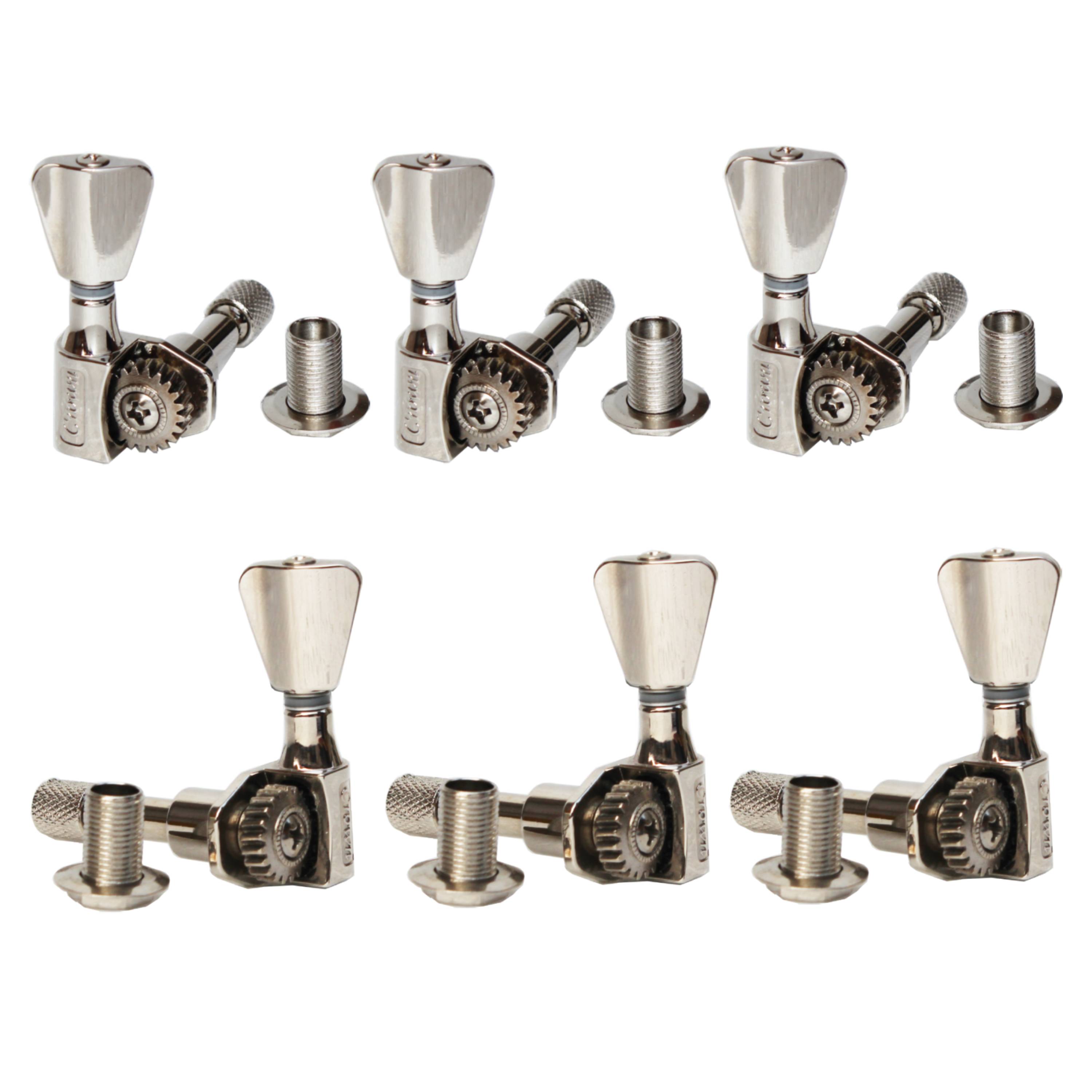 One Set 3L3R CROWN SERISES Guitar Machine Head Tuners Chrome Locked String Guitar Tuning keys(CD001)