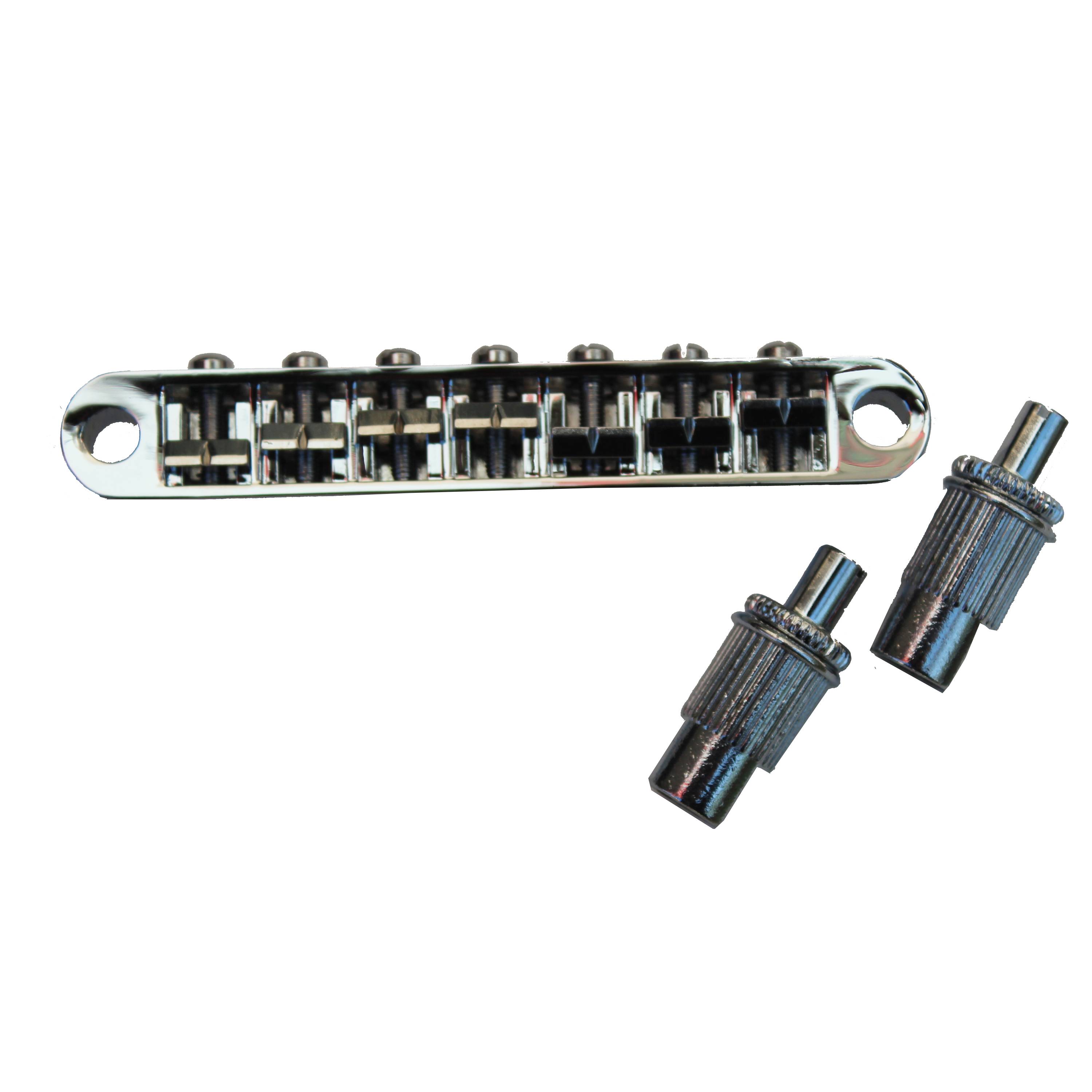 7 Strings Chrome A Style Saddle Bridge For Electric Guitar(7B01CR)