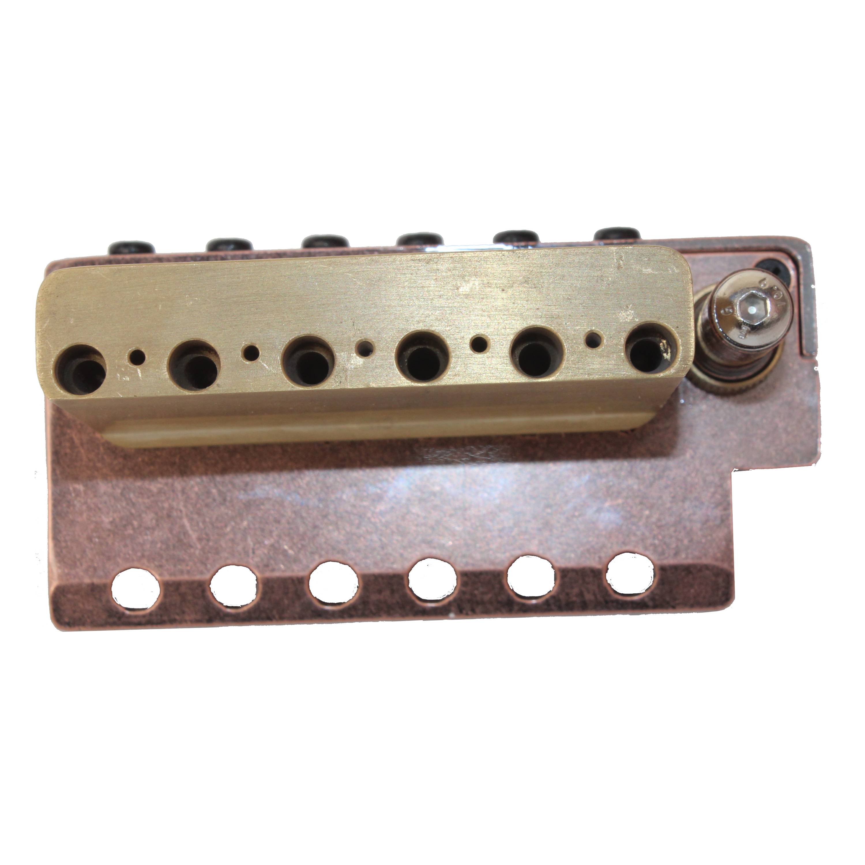 6 String Guitar Parts Double tremolo Locking Tremolo System Bridge Stainless Steel Saddles (BG1019)