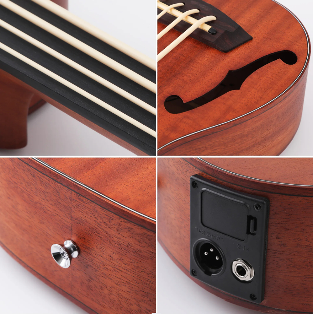 Ukulele Bass mahogany 4 strings Instruments Ukelele Bass with EQ(UBB03)