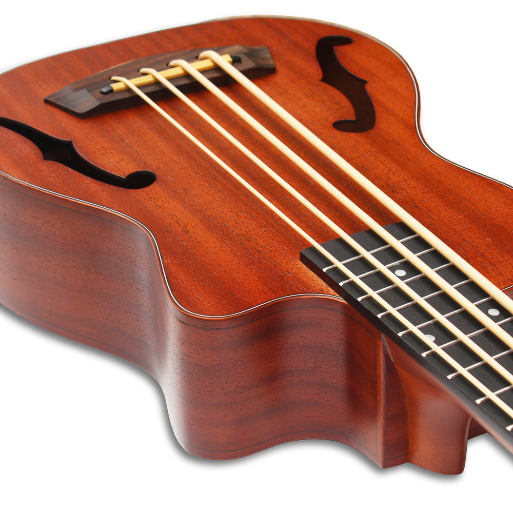 Batking Fretted Ubass 30 inch Baritone Electric Ukulele Bass Electric Acoustic Bass Ukulele Wtih Gig Bag (UBB04 F)