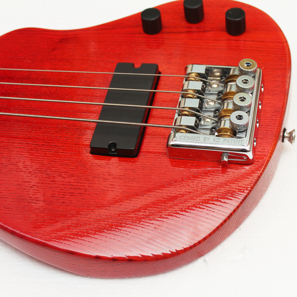 Batking Travel Bass Guitar Headless Electric Bass 4 Strings in Sunbrust