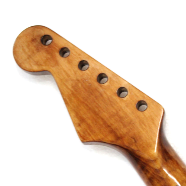 One pc flame maple electric guitar neck in Nitro paintting