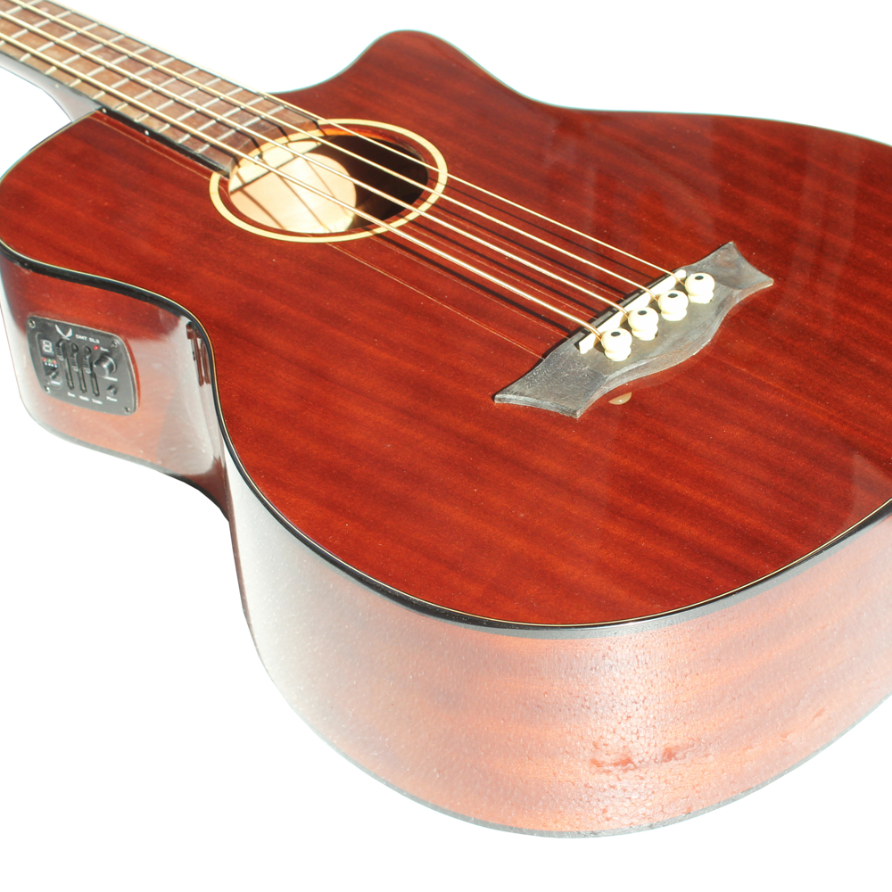 Batking Acoustic Electric Bass Guitar 41 Cutaway Electric Acoustic Bass 4 Strings MG545
