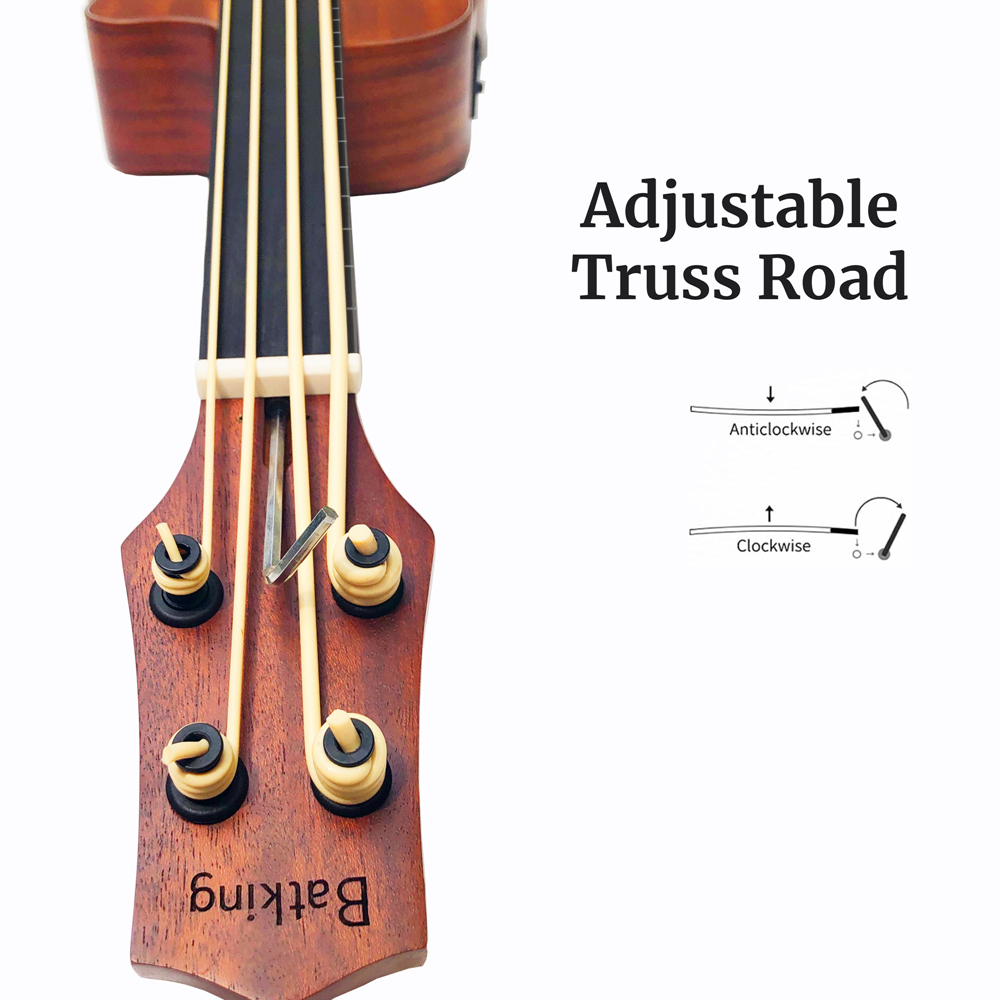 Ukulele Bass mahogany 4 strings Instruments Ukelele Bass with EQ (UBB04)