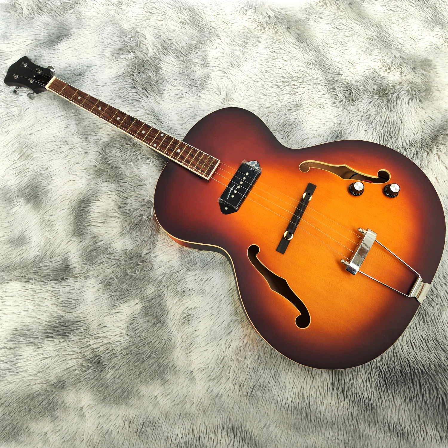 Musoo baritone jazz hollow body jazz guitar