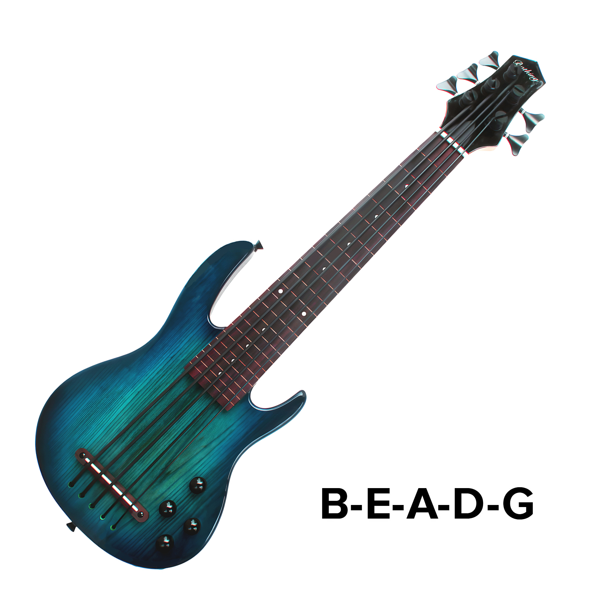 MiNi 5string fretless ukulele electric bass with gigbag(UBE 06)