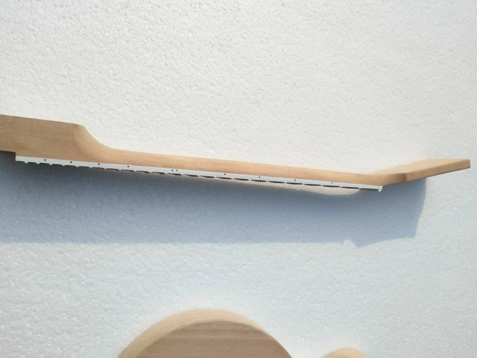 New Brand double cutaway project unfinish guitar kit with nibs on fret by CNC