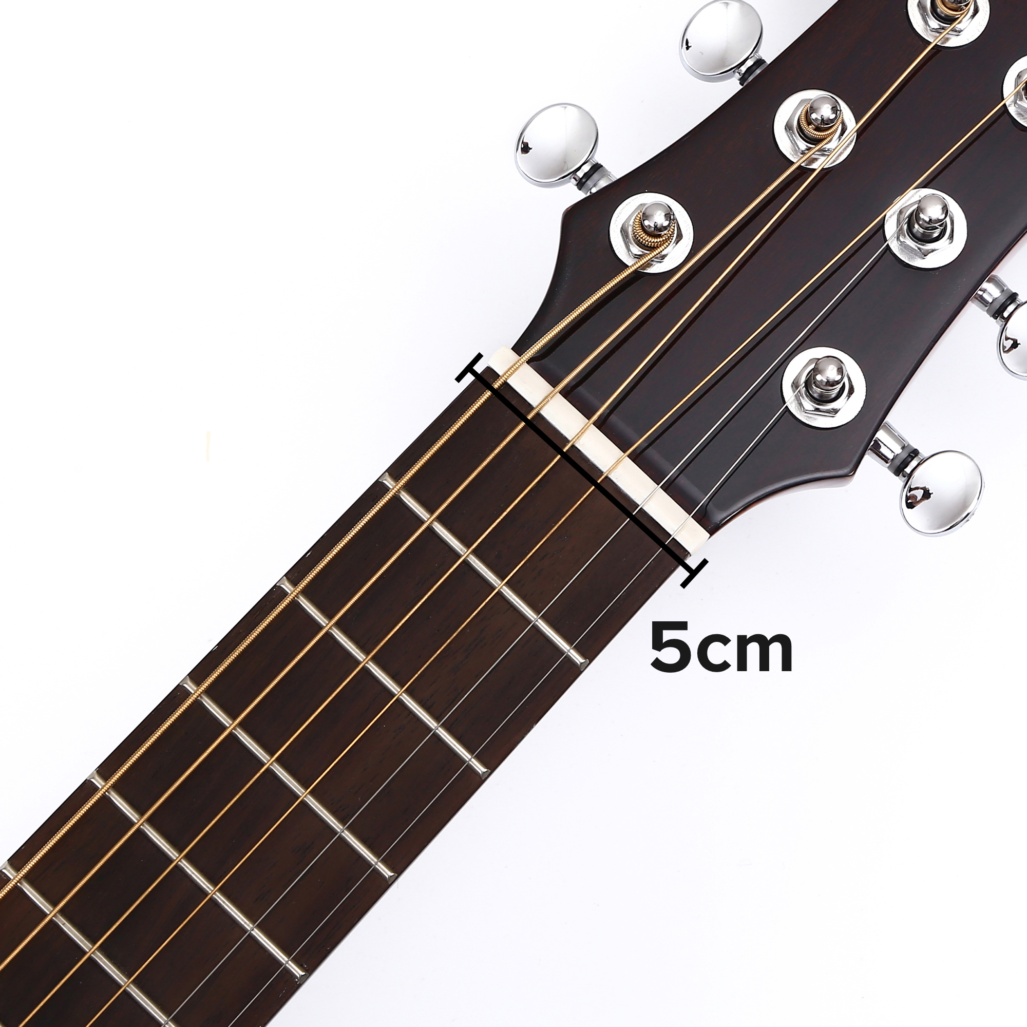 30inch Solid Mahogany Top Mini Acoustic Guitar High Tone Travel Guitar With Gigbag