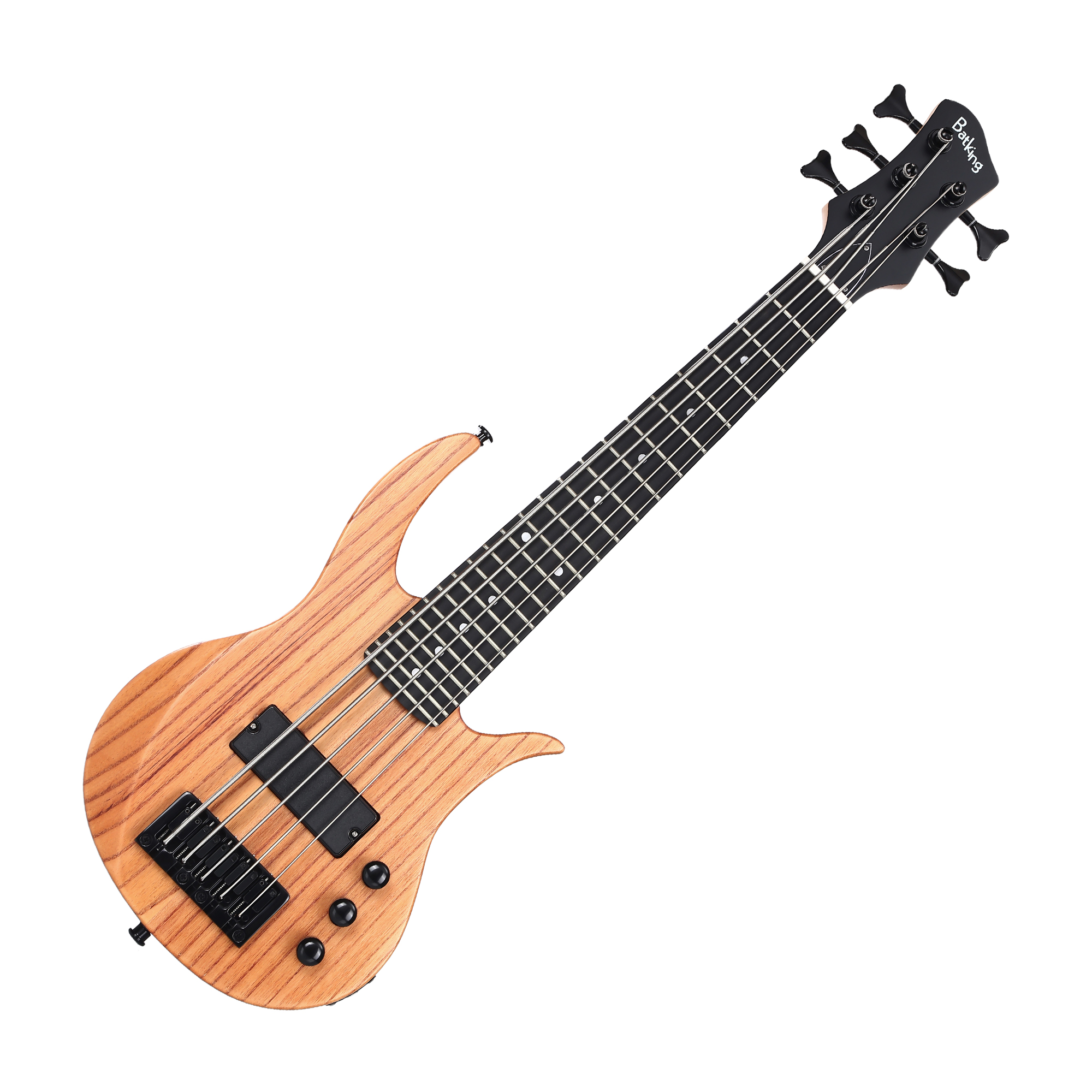 Batking Mini Ukulele Bass Electric Ubass 5 String Fretted Bass Ukelele