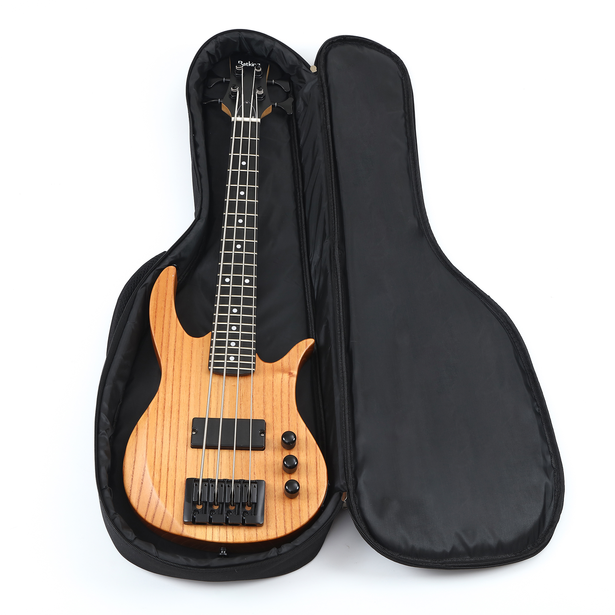 Batking Mini Ukulele Bass Electric Ubass 4 String Fretted Bass Ukelele