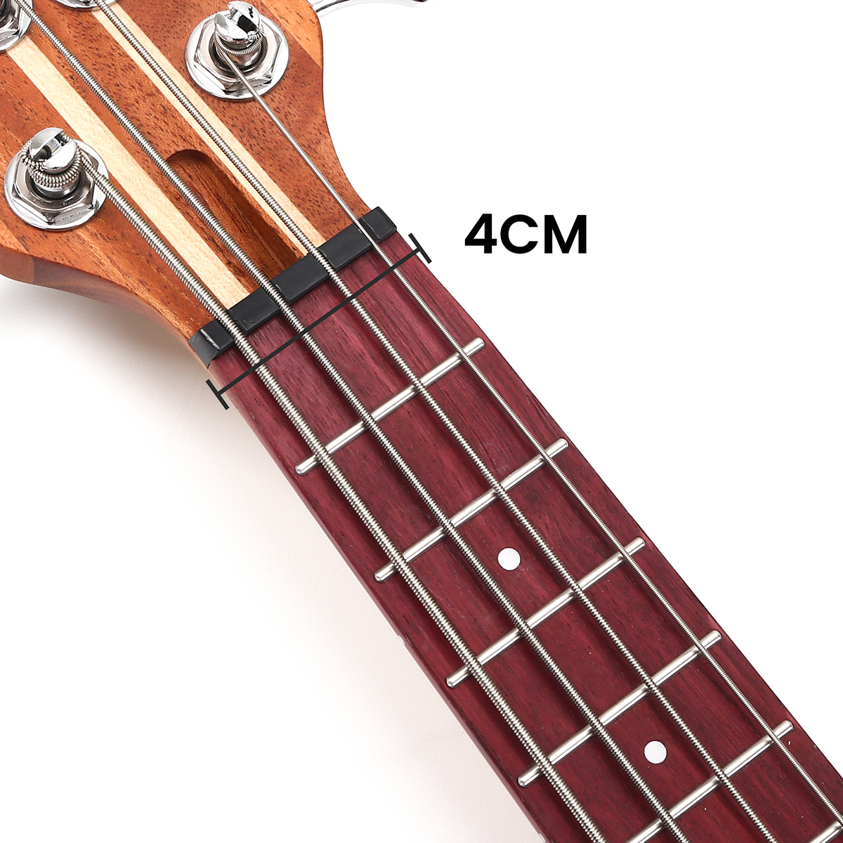 Batking Travel Mini Bass Electric Ubass 4 String Fretted Bass Ukelele with Gig bag(UB01)