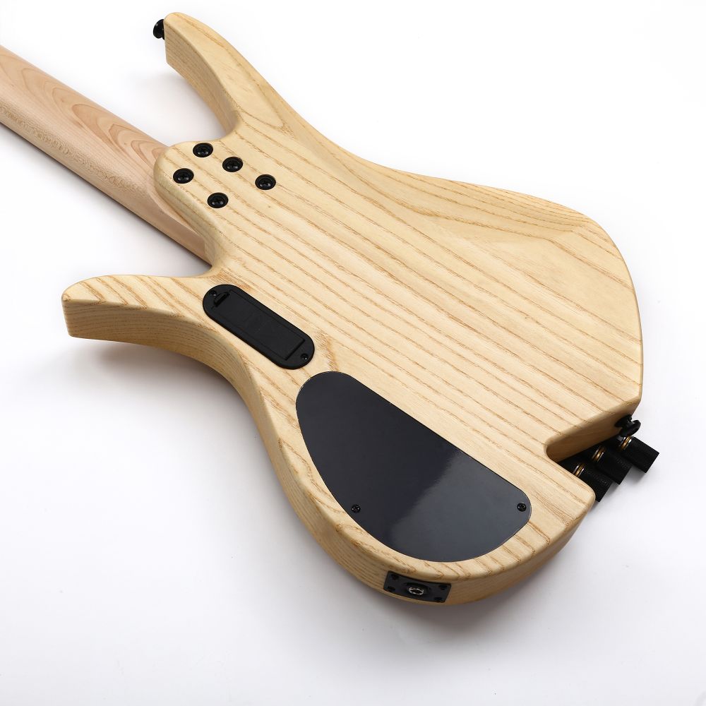 Batking Electric Bass Guitar Headless 5 String Fanned Fret Electric Bass