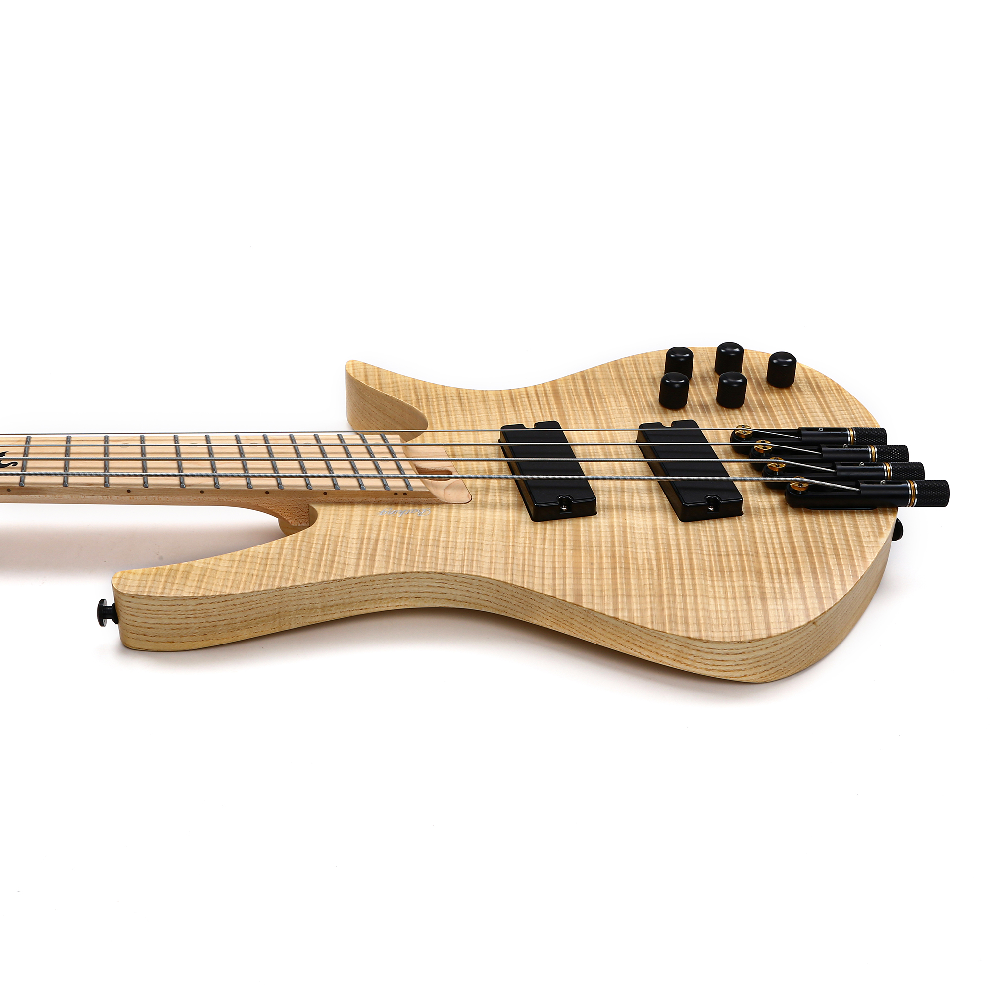 Batking Electric Bass Guitar Headless 4 String Fanned Fret Electric Bass Guitar